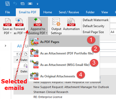outlook not downloading attachments as pdf